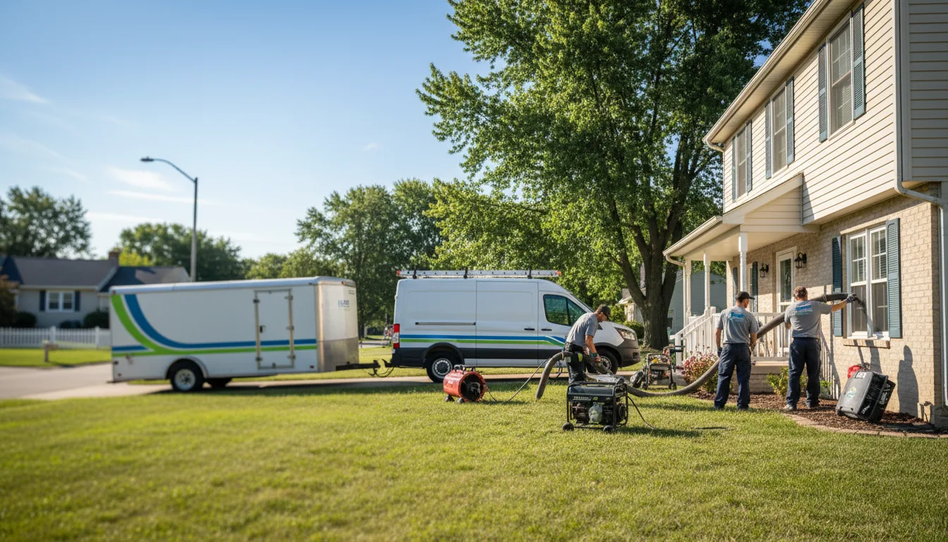 Flooded Basement Restoration And Cleanup With Repair in Bardolph, IL near me